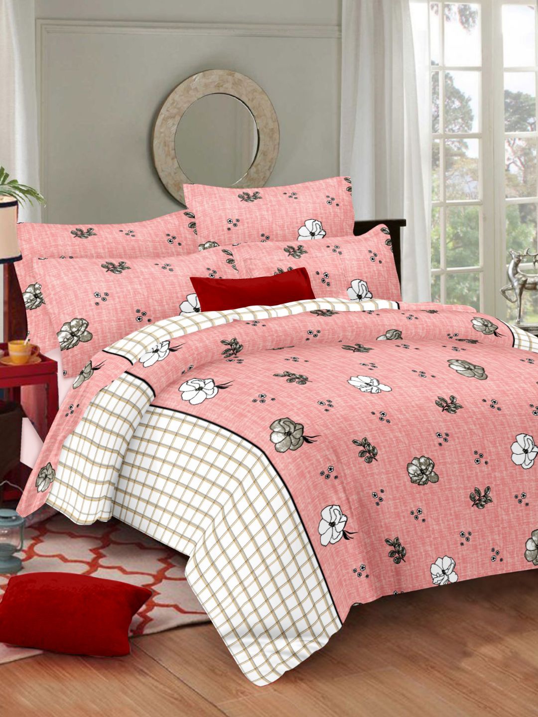Sleeping Owls- because your sleep matters Pink 186 TC Queen Bedsheet with 2 Pillow Covers
Sleeping Owls- because your sleep matters Pink 186 TC Queen Bedsheet with 2 Pillow Covers