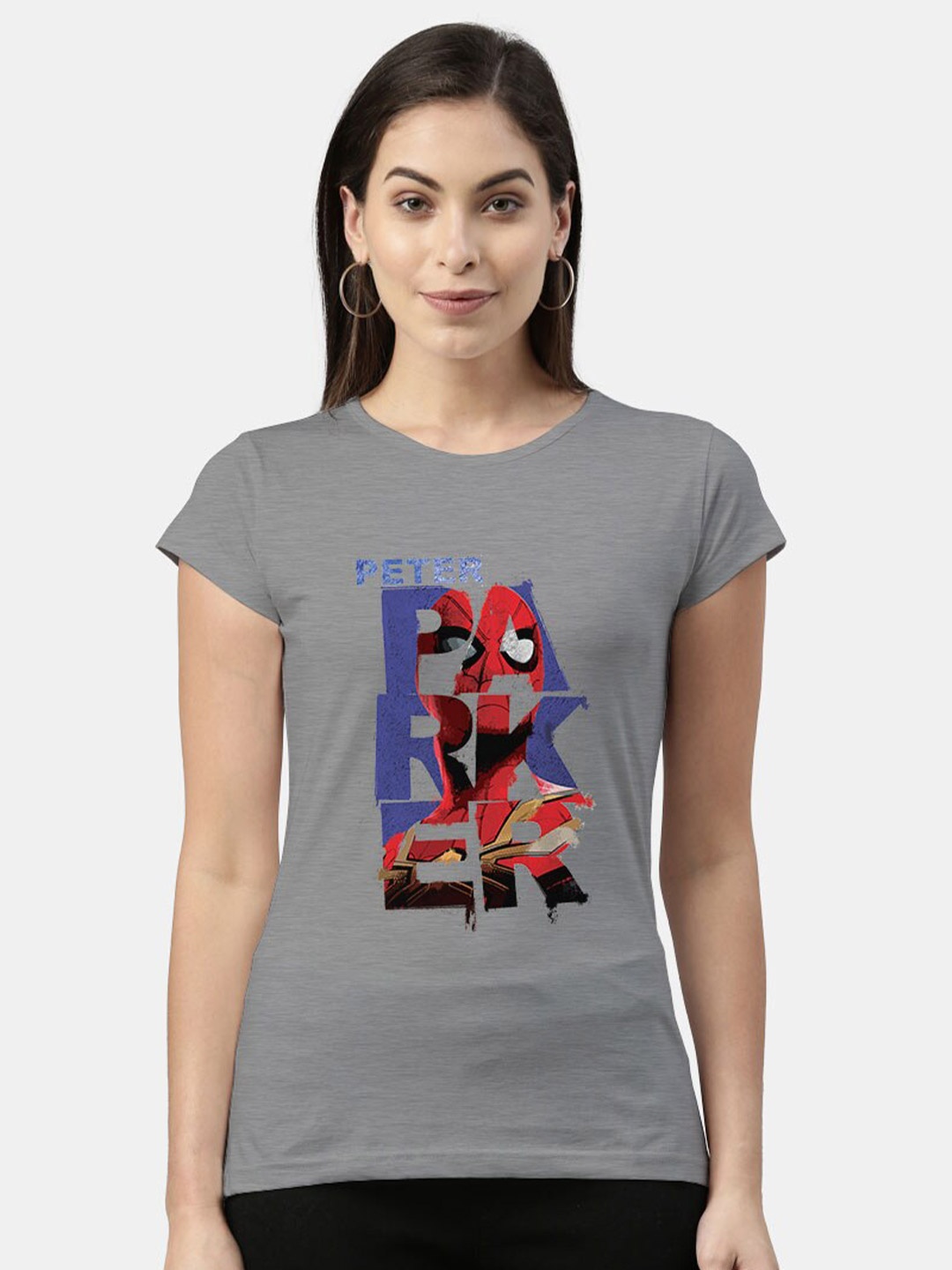 Macmerise Women Grey Printed T-shirt