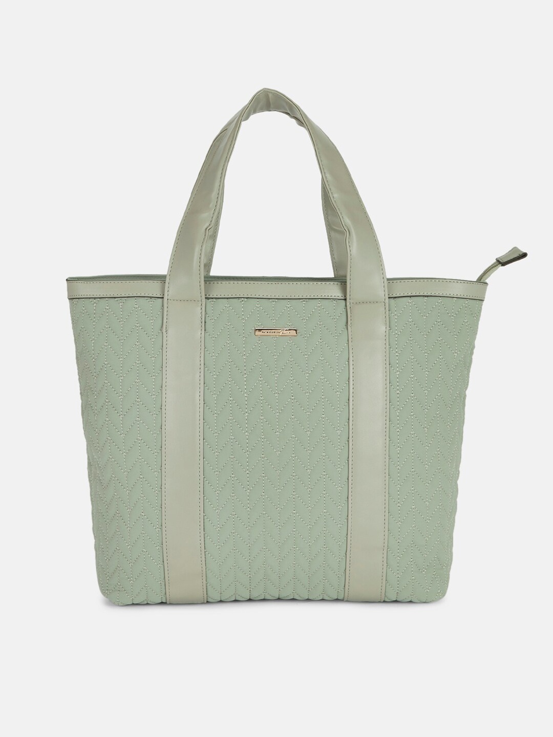 Forever Glam by Pantaloons Green Textured PU Oversized Structured Handheld Bag with Quilted
Forever Glam by Pantaloons Green Textured PU Oversized Structured Handheld Bag with Quilted