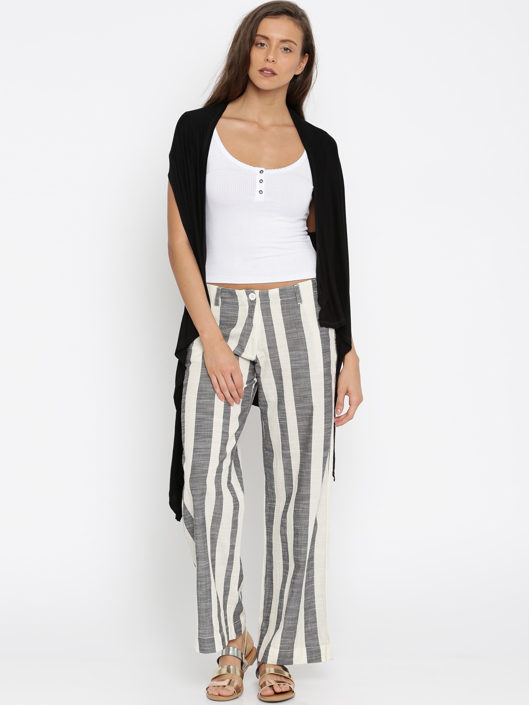 AND Black Longline Shrug