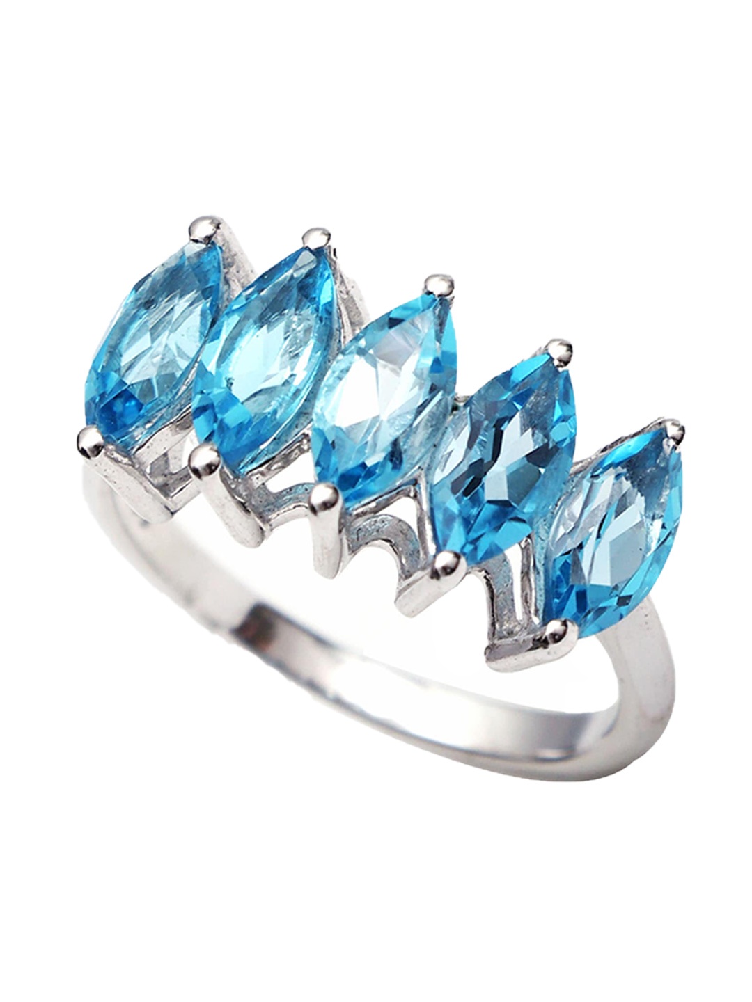 HIFLYER JEWELS Women 925 Sterling Rhodium-Plated Silver-Plated Stone-Studded Finger Ring
HIFLYER JEWELS Women 925 Sterling Rhodium-Plated Silver-Plated Stone-Studded Finger Ring