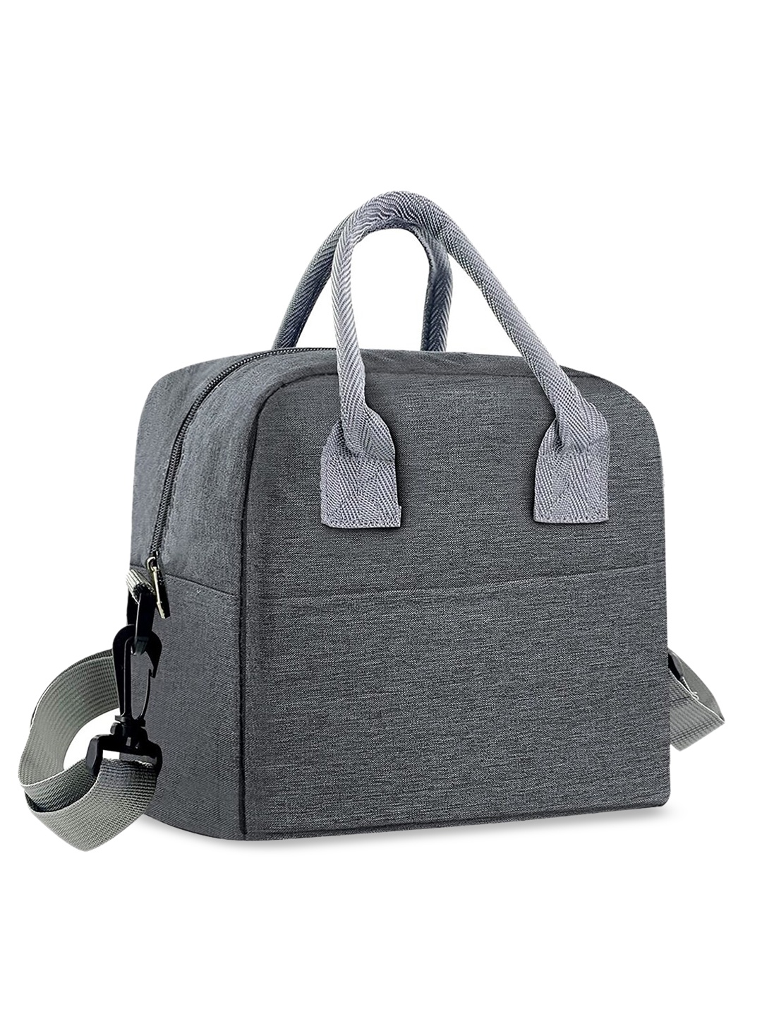 HOUSE OF QUIRK Grey Solid Insulated Lunch Bags With Adjustable Removable Shoulder Strap
HOUSE OF QUIRK Grey Solid Insulated Lunch Bags With Adjustable Removable Shoulder Strap