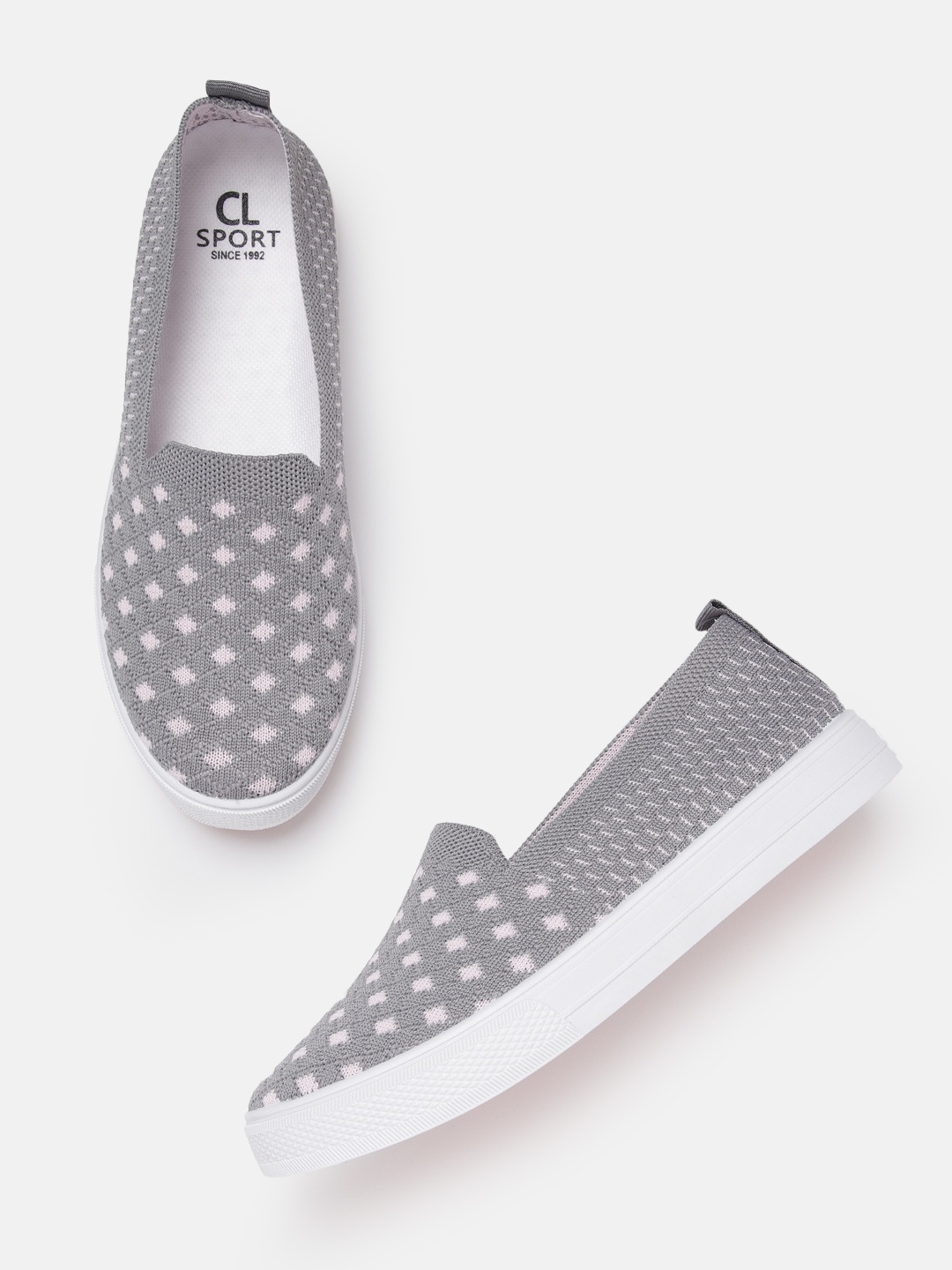 Carlton London sports Women Grey & Pink Geometric Woven Design Slip-On Sneakers
Carlton London sports Women Grey & Pink Geometric Woven Design Slip-On Sneakers