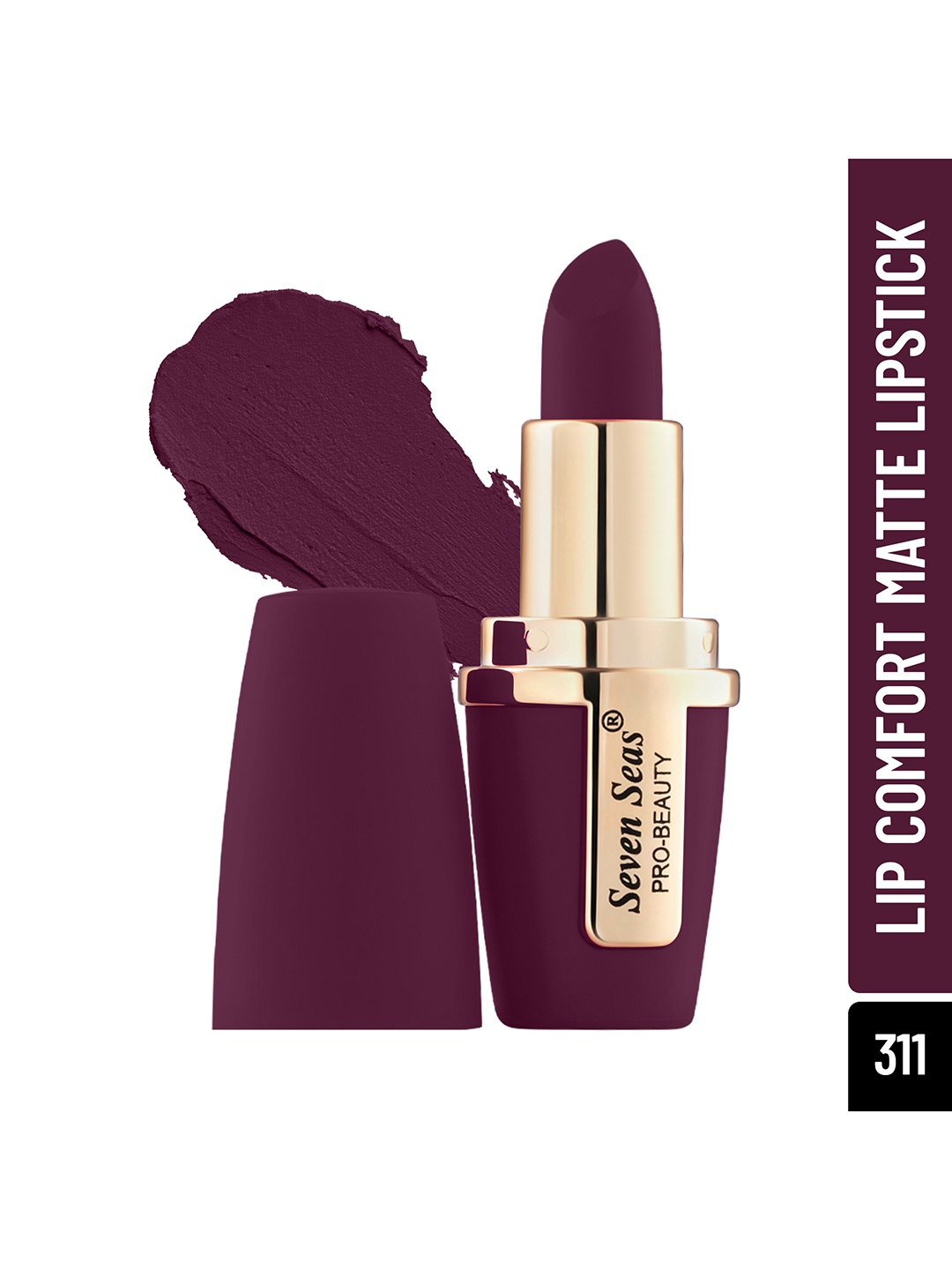 Seven Seas Pro-Beauty Waterproof Lip Comfort Matte Lipstick 4.2g - Crown Of Thorns, Purple
Seven Seas Pro-Beauty Waterproof Lip Comfort Matte Lipstick 4.2g - Crown Of Thorns, Purple