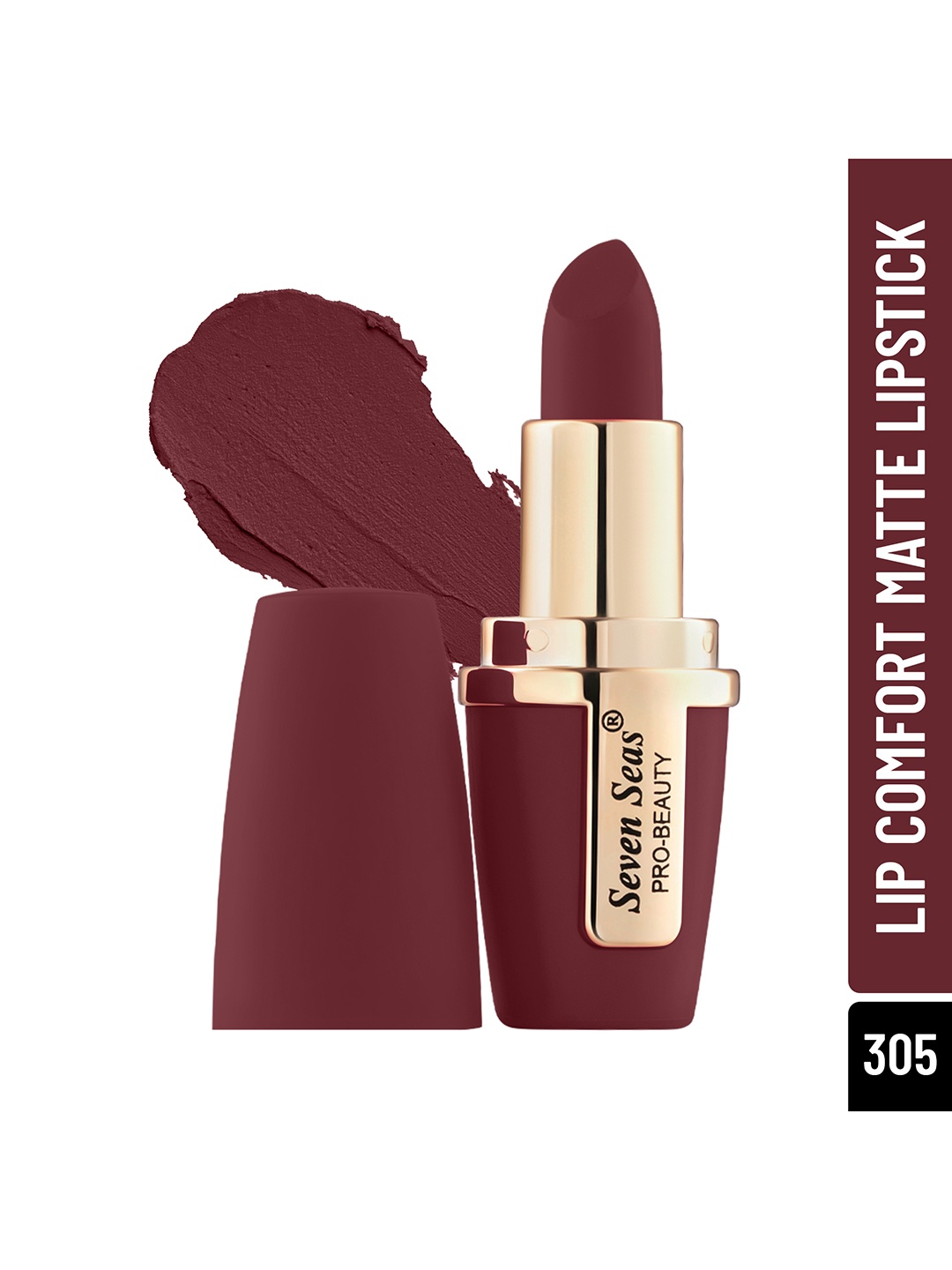 Seven Seas Pro-Beauty Waterproof Lip Comfort Matte Lipstick 4.2g - Chestnut Rose 2, Maroon
Seven Seas Pro-Beauty Waterproof Lip Comfort Matte Lipstick 4.2g - Chestnut Rose 2, Maroon