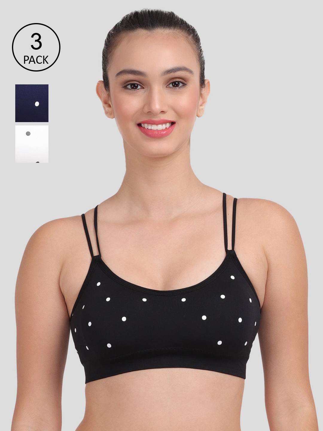 Amour Secret Women Pack Of 3 Lightly Padded & Non-Wired Seamless Bra-S414B_Blk_Blu_Wht, White
Amour Secret Women Pack Of 3 Lightly Padded & Non-Wired Seamless Bra-S414B_Blk_Blu_Wht, White