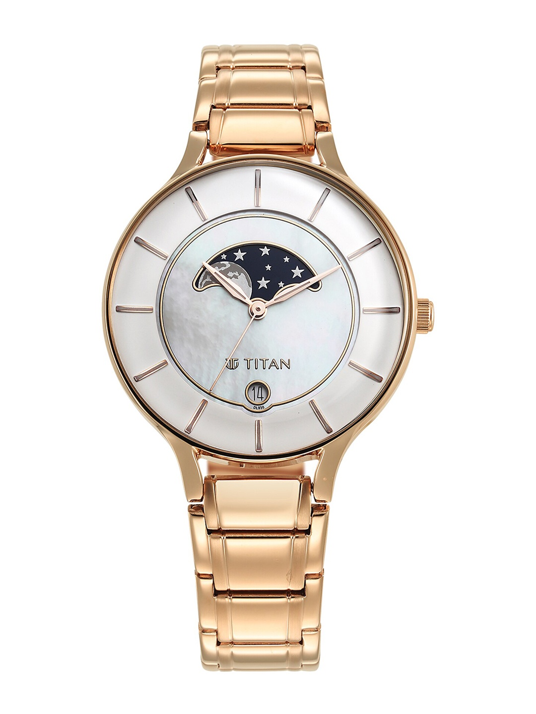 Titan Women Dial & Stainless Steel Bracelet Style Straps Analogue Watch 2674WM02, White
Titan Women Dial & Stainless Steel Bracelet Style Straps Analogue Watch 2674WM02, White