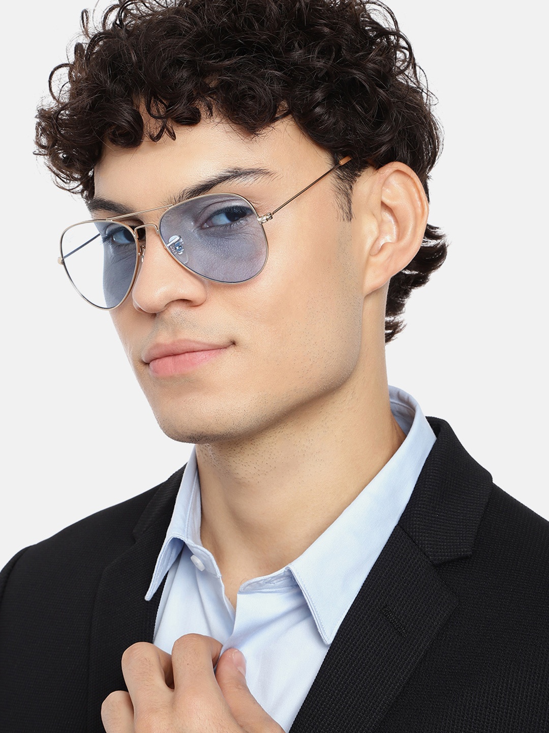 RESIST EYEWEAR Unisex Blue Lens & Gold-Toned Aviator Sunglasses with UV Protected Lens
RESIST EYEWEAR Unisex Blue Lens & Gold-Toned Aviator Sunglasses with UV Protected Lens