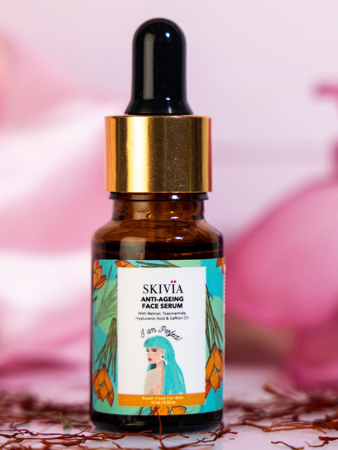 SKIVIA Anti-Aging Mini Face Serum with Retinol & Saffron Oil For Plump Skin - 10 ml, Transparent
SKIVIA Anti-Aging Mini Face Serum with Retinol & Saffron Oil For Plump Skin - 10 ml, Transparent