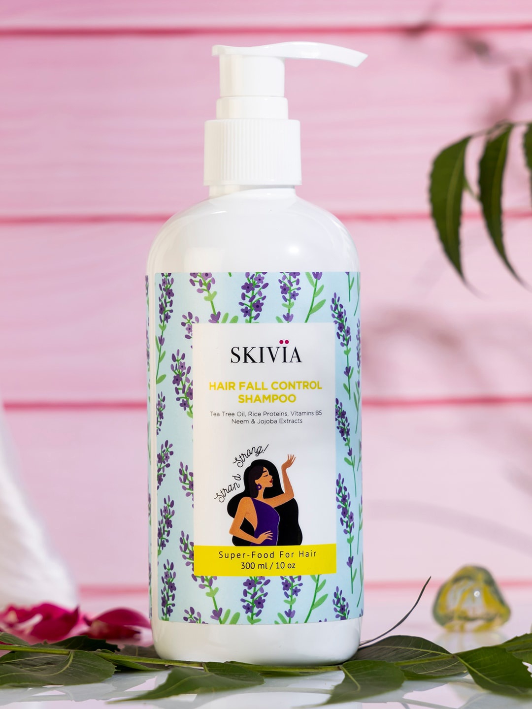 SKIVIA Hair Fall Control Shampoo with Vitamin B5 & Tea Tree Oil to Strengthens Hair-300 ml, White
SKIVIA Hair Fall Control Shampoo with Vitamin B5 & Tea Tree Oil to Strengthens Hair-300 ml, White