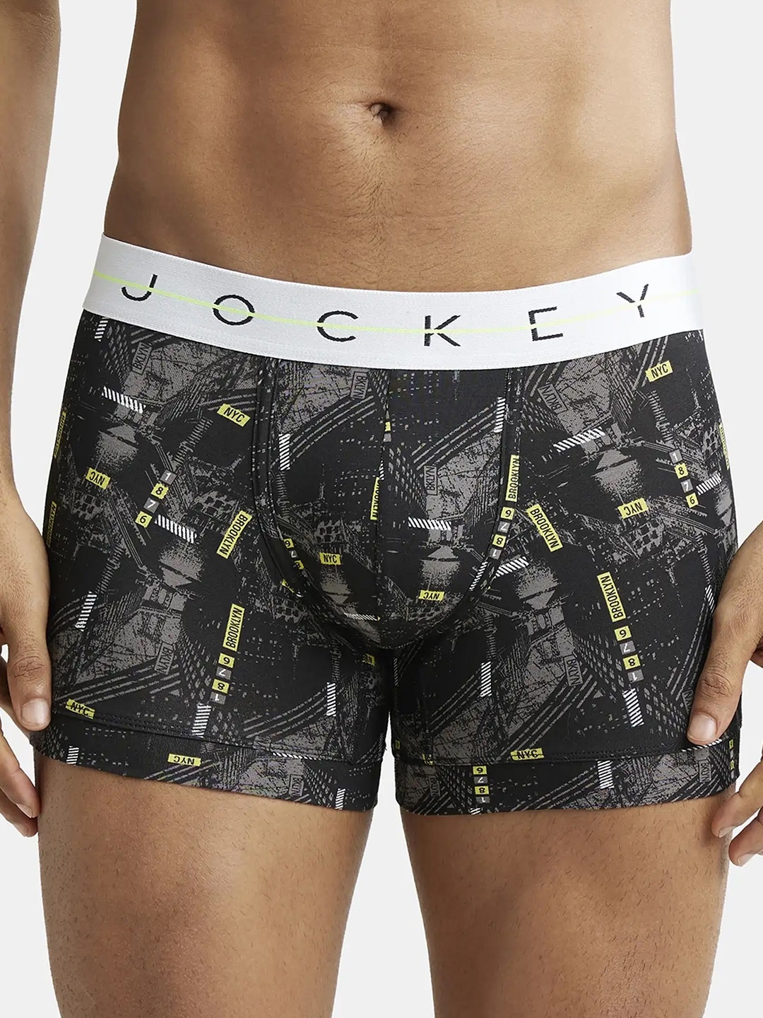 Jockey Super Combed Cotton Stretch Printed Trunk with Ultrasoft Waistband-NY02, Grey
Jockey Super Combed Cotton Stretch Printed Trunk with Ultrasoft Waistband-NY02, Grey