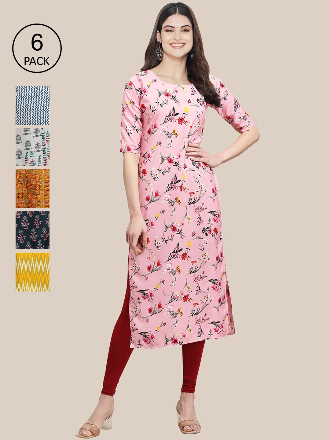 Ethnic basket Women Multicoloured Floral Checked Gotta Patti Summer Sheers Crepe Kurta, Multi
Ethnic basket Women Multicoloured Floral Checked Gotta Patti Summer Sheers Crepe Kurta, Multi