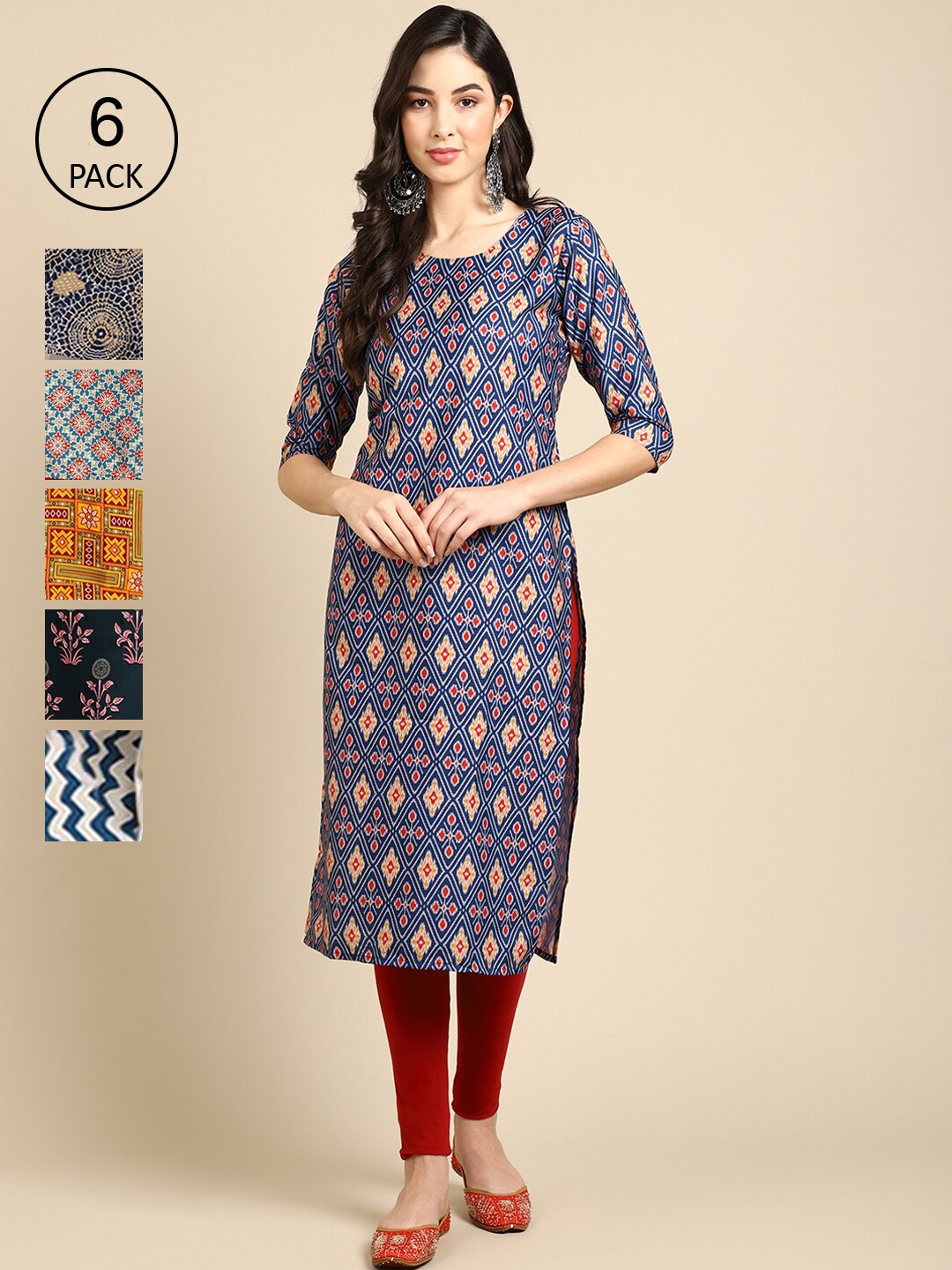 7Threads Women Multicoloured Floral Printed Keyhole Neck Mirror Work Summer Sheers Crepe Kurta, Multi
7Threads Women Multicoloured Floral Printed Keyhole Neck Mirror Work Summer Sheers Crepe Kurta, Multi
