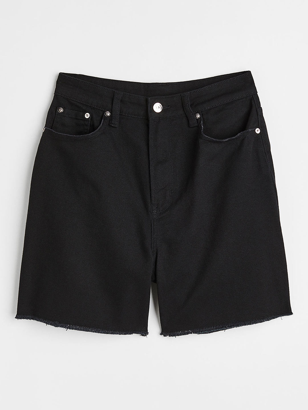 H&M Women Black Twill Shorts