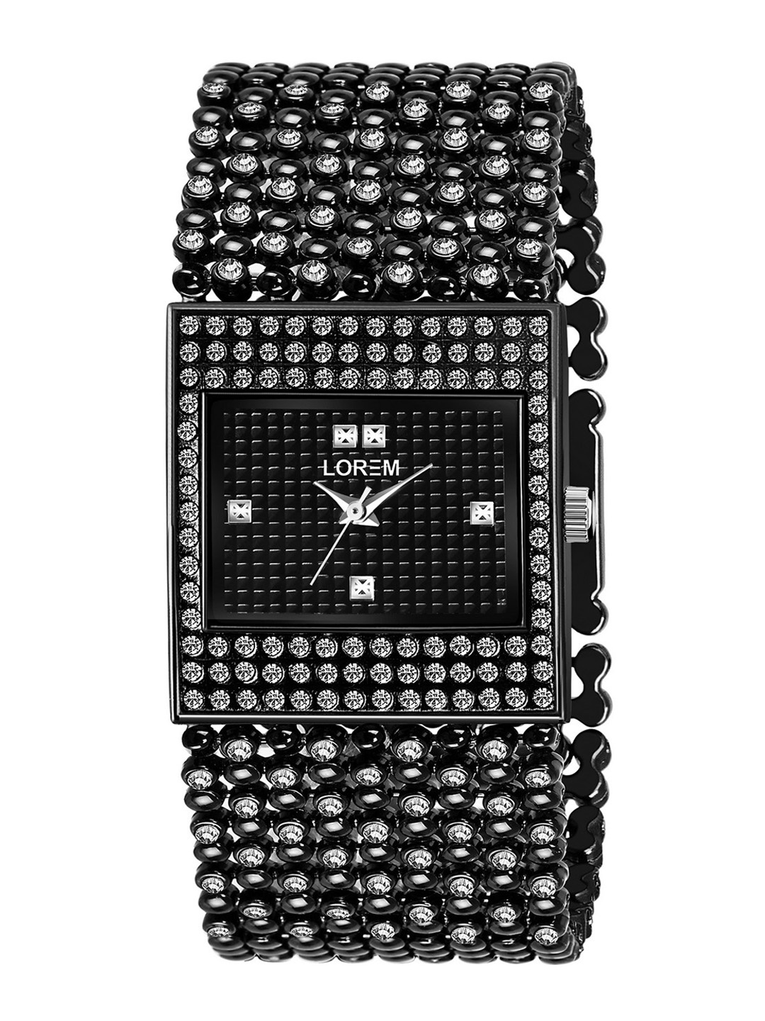 LOREM Women Black Embellished Dial & Black Straps Analogue Watch LR286-CM-Black
LOREM Women Black Embellished Dial & Black Straps Analogue Watch LR286-CM-Black