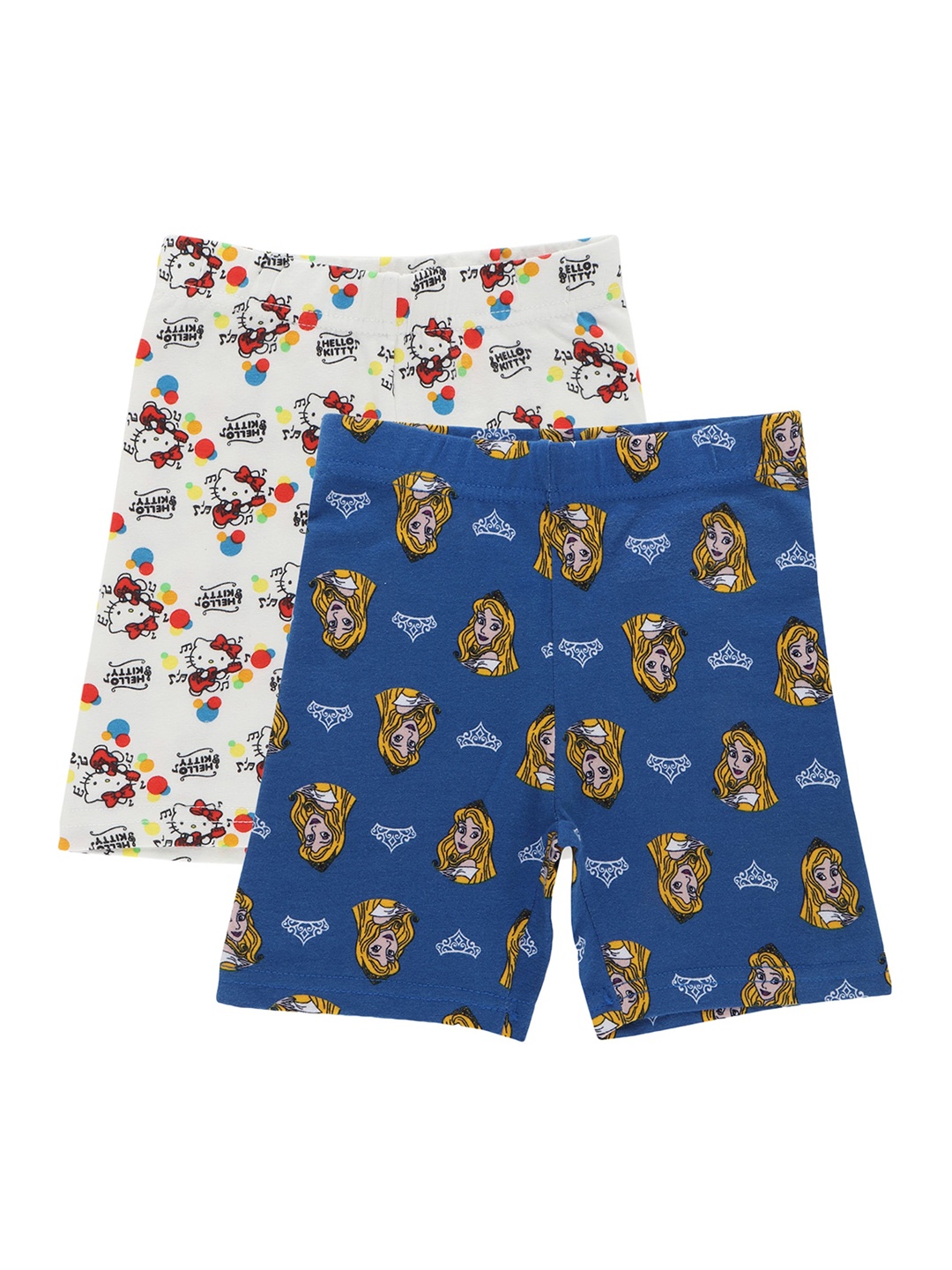 Bodycare Kids Girls Pack Of 2 White & Blue Conversational Printed Shorts, Assorted
Bodycare Kids Girls Pack Of 2 White & Blue Conversational Printed Shorts, Assorted