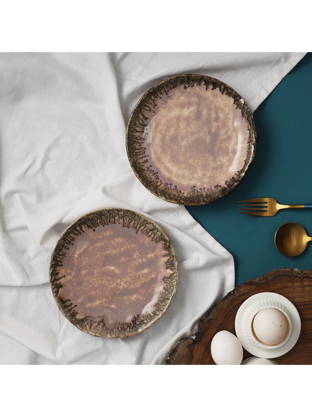 The Decor Mart Set Of 2 Green & Beige Printed Dishwasher safe Ceramic Glossy Plates
The Decor Mart Set Of 2 Green & Beige Printed Dishwasher safe Ceramic Glossy Plates