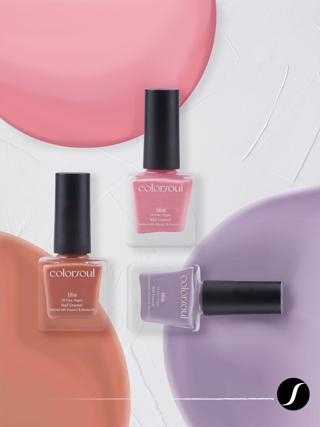 Colorsoul Set Of 3 Bliss Vegan Nail Enamel 24ml - Breezy Pink, Purple Water, Rich Souffle
Colorsoul Set Of 3 Bliss Vegan Nail Enamel 24ml - Breezy Pink, Purple Water, Rich Souffle