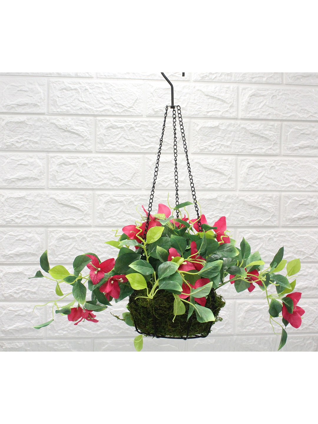 PolliNation Pink Artificial Bougainvillea Flower Hanging Creeper with Hanging Metal Stand
PolliNation Pink Artificial Bougainvillea Flower Hanging Creeper with Hanging Metal Stand
