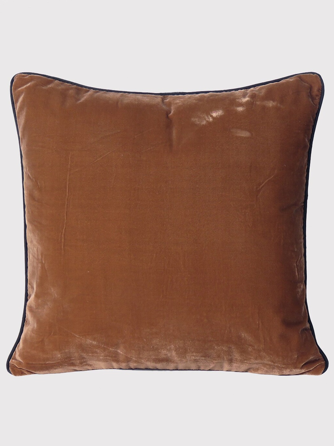 OUSSUM Brown & Black Velvet Square Cushion Covers