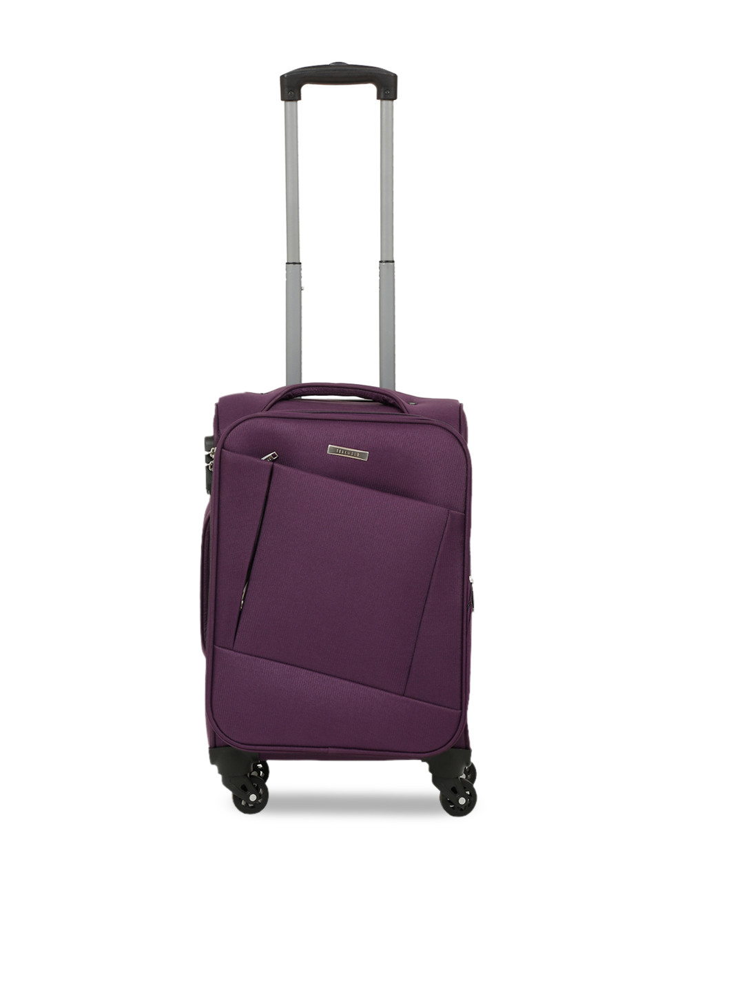 Teakwood Leathers Purple Solid Textured Trolley Bag
Teakwood Leathers Purple Solid Textured Trolley Bag