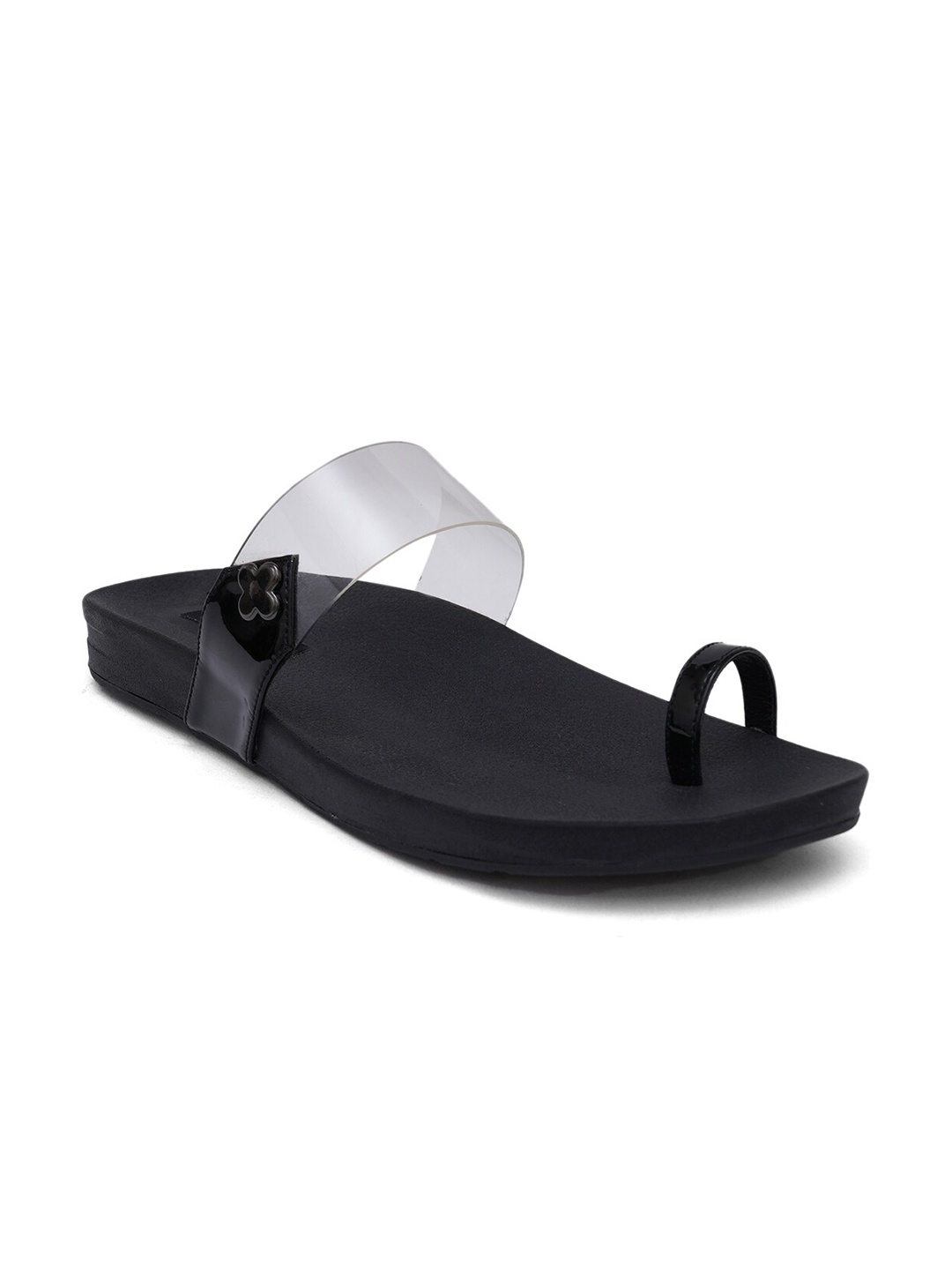 Sherrif Shoes Women Black Solid Slip-On