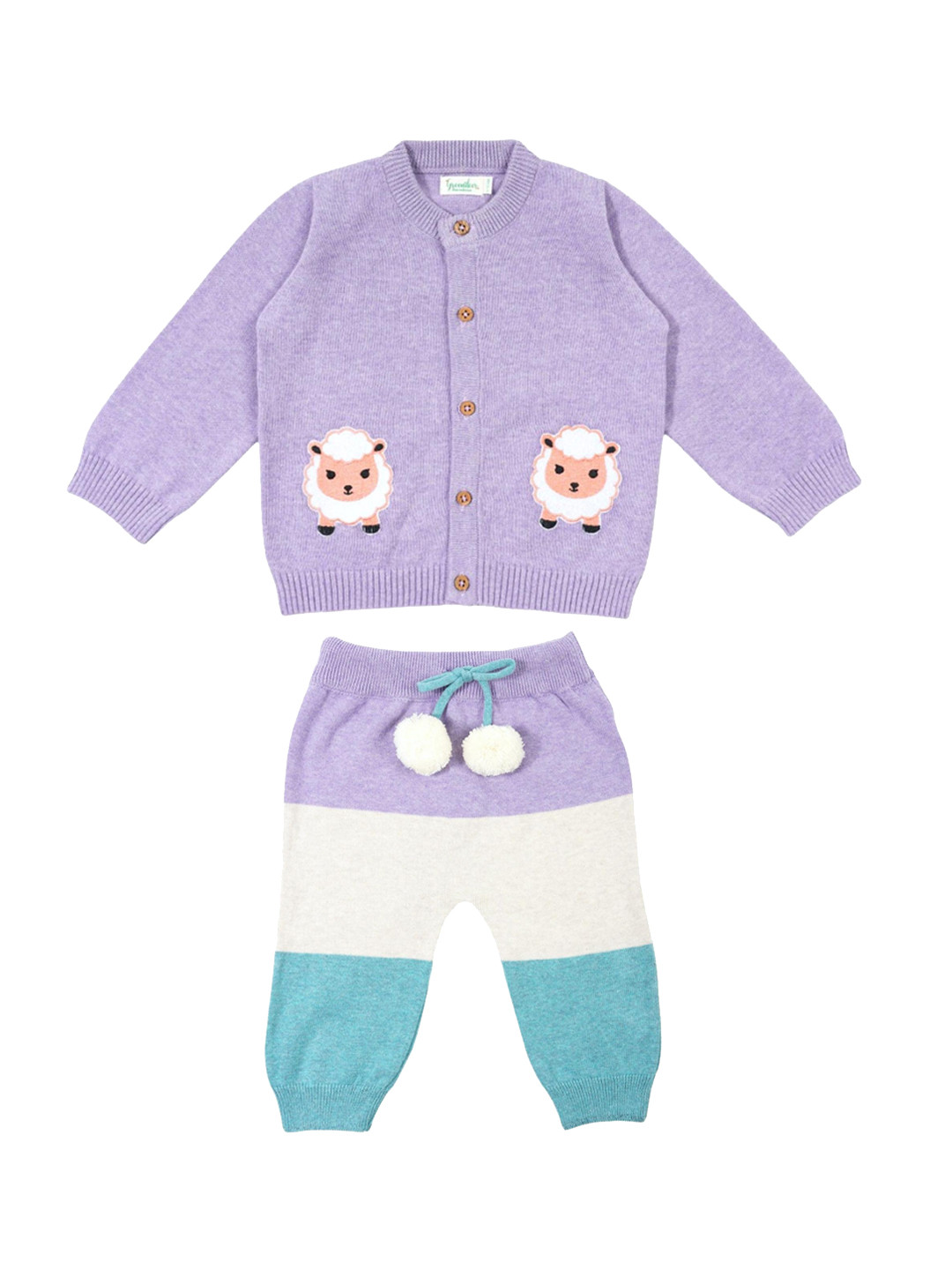 Greendeer Unisex Kids Lavender & White Organic Cotton Top with Pyjamas
Greendeer Unisex Kids Lavender & White Organic Cotton Top with Pyjamas