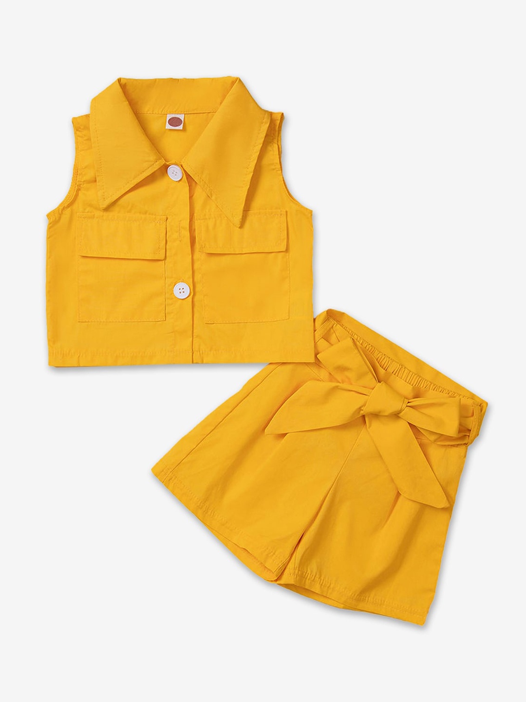 Hopscotch Girls Yellow Top with Shorts