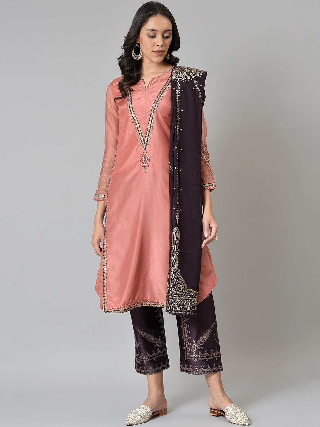 WISHFUL Women Pink Ethnic Motifs Embroidered Regular Kurta with Palazzos & With Dupatta
WISHFUL Women Pink Ethnic Motifs Embroidered Regular Kurta with Palazzos & With Dupatta