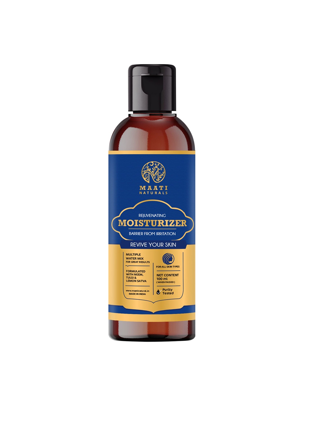 MaatiNaturals Rejuvenating Face Moisturizer with Neem - Barrier From Irritation - 100ml, Navy blue
MaatiNaturals Rejuvenating Face Moisturizer with Neem - Barrier From Irritation - 100ml, Navy blue