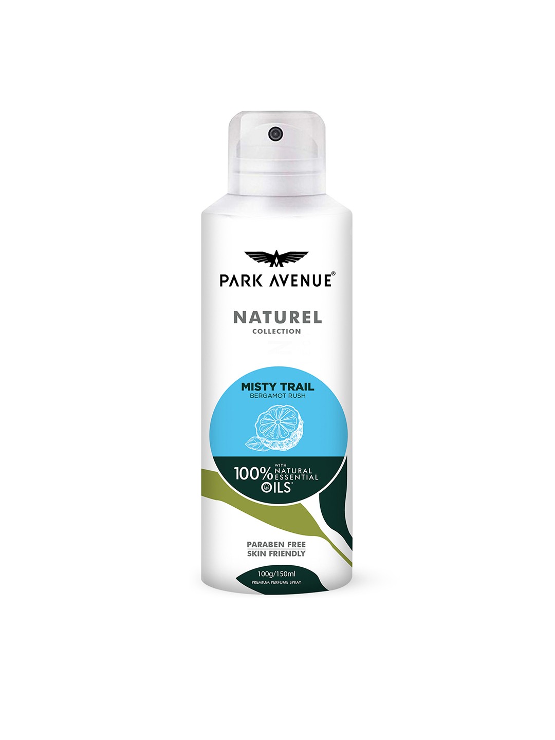 Park Avenue Men Naturel Misty Trail Deodorant with Essential Oils - Bergamot Rush - 150ml, White
Park Avenue Men Naturel Misty Trail Deodorant with Essential Oils - Bergamot Rush - 150ml, White