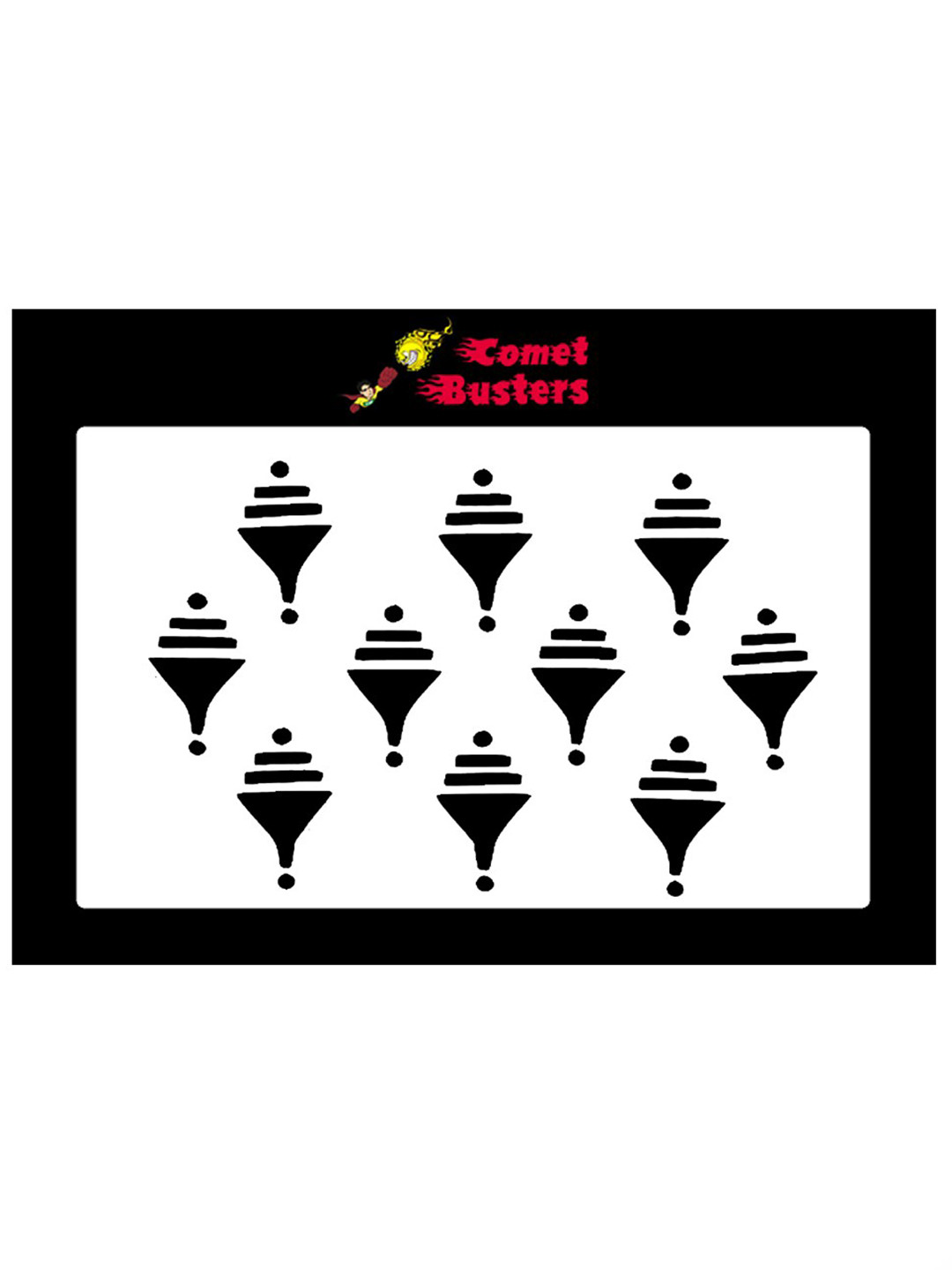 Comet Busters Pack of 10 Black Bindis
Comet Busters Pack of 10 Black Bindis