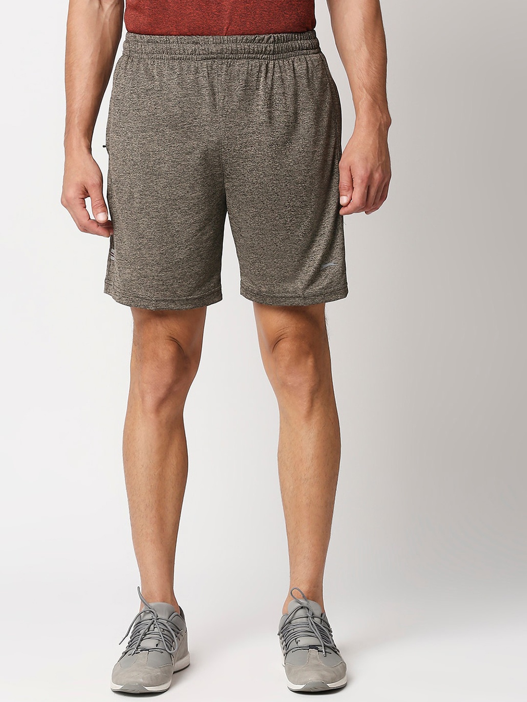 Black Panther Men Khaki Running Sports Shorts