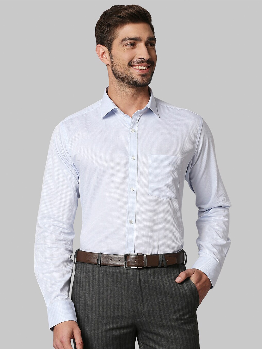 Park Avenue Men Blue Slim Fit Formal Shirt