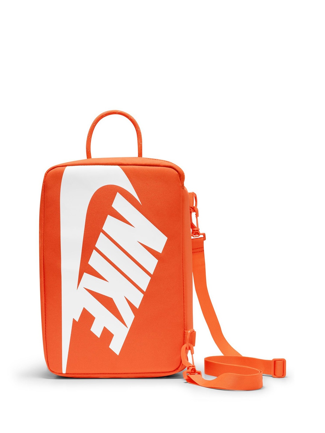 Nike Orange Brand Logo Printed Shoe Box Bag (12 L)