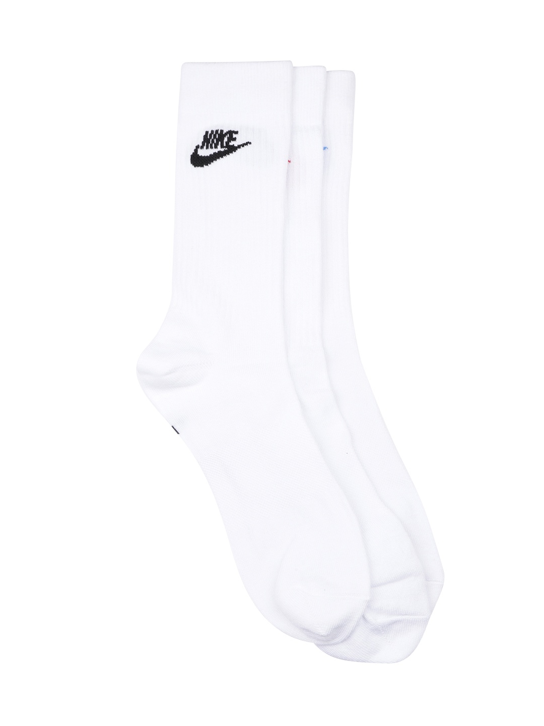 Nike Unisex Pack of 3 Everyday Essential Calf Length Socks, White