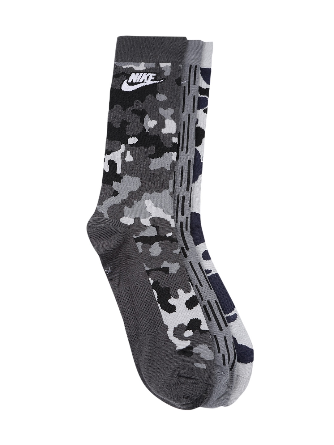 Nike Unisex Pack of 3 Everyday Essential Calf Length Socks, Multi