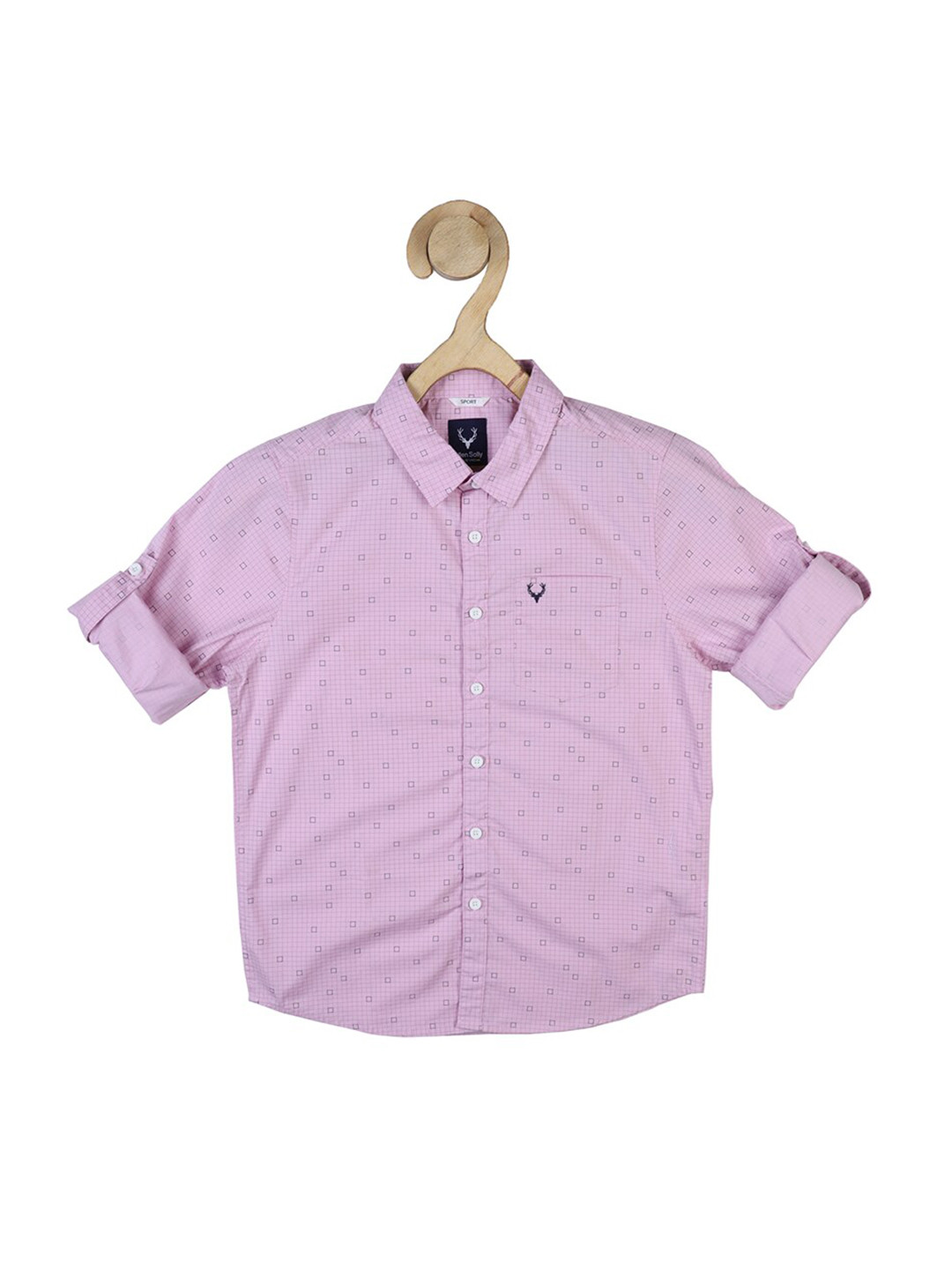 Allen Solly Junior Boys Purple Slim Fit Printed Casual Shirt 
Allen Solly Junior Boys Purple Slim Fit Printed Casual Shirt