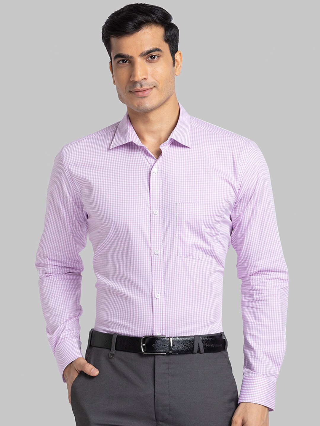 Park Avenue Men Violet Micro Check Slim Fit Formal Shirt
Park Avenue Men Violet Micro Check Slim Fit Formal Shirt