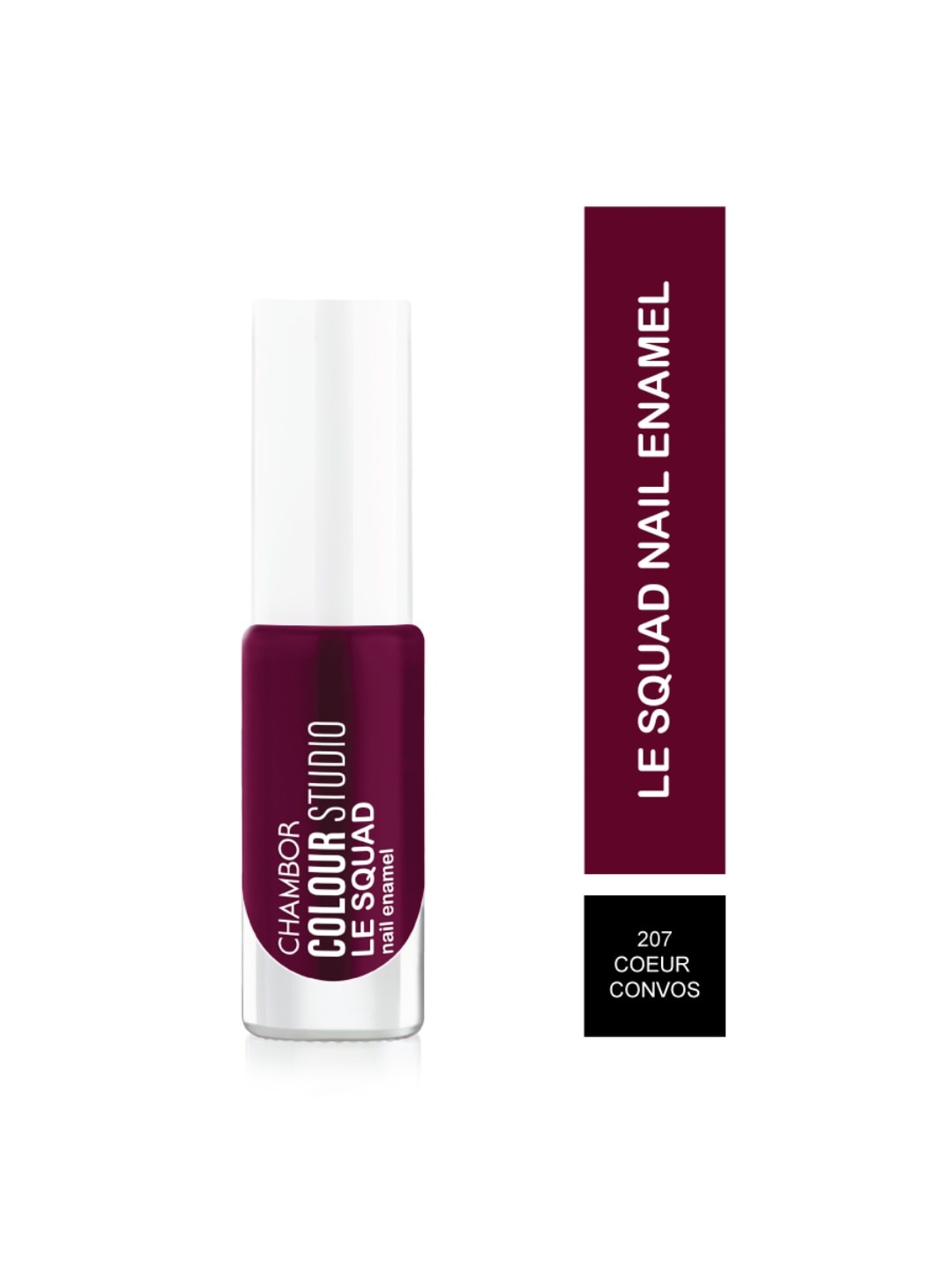 Chambor Colour Studio Le Squad Chip-Resistant Nail Enamel 6 ml - Coeur Convos, Burgundy
Chambor Colour Studio Le Squad Chip-Resistant Nail Enamel 6 ml - Coeur Convos, Burgundy