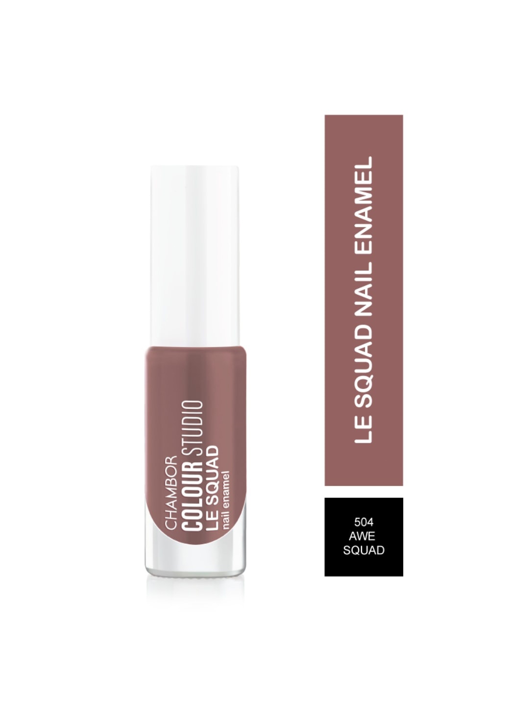 Chambor Colour Studio Long Lasting Finish Le Squad Nail Enamel 6ml - Awe Squad 504, Nude
Chambor Colour Studio Long Lasting Finish Le Squad Nail Enamel 6ml - Awe Squad 504, Nude