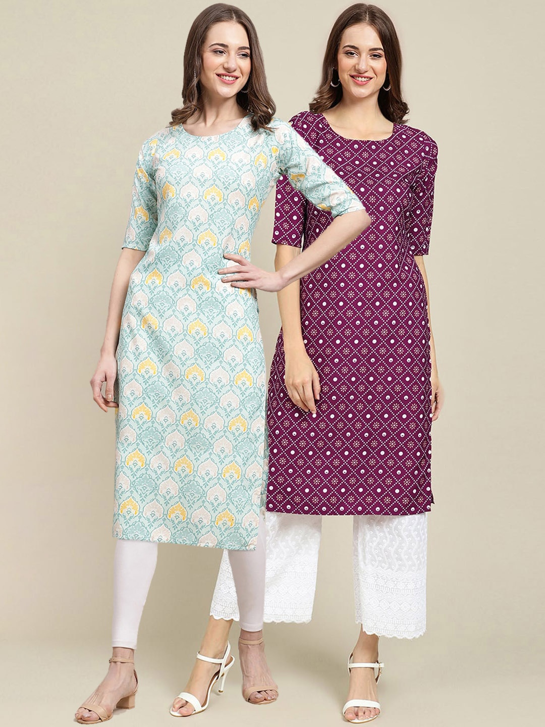 7Threads Women Blue & Purple Ethnic Motifs Printed Block Print Handloom Crepe Kurta
7Threads Women Blue & Purple Ethnic Motifs Printed Block Print Handloom Crepe Kurta