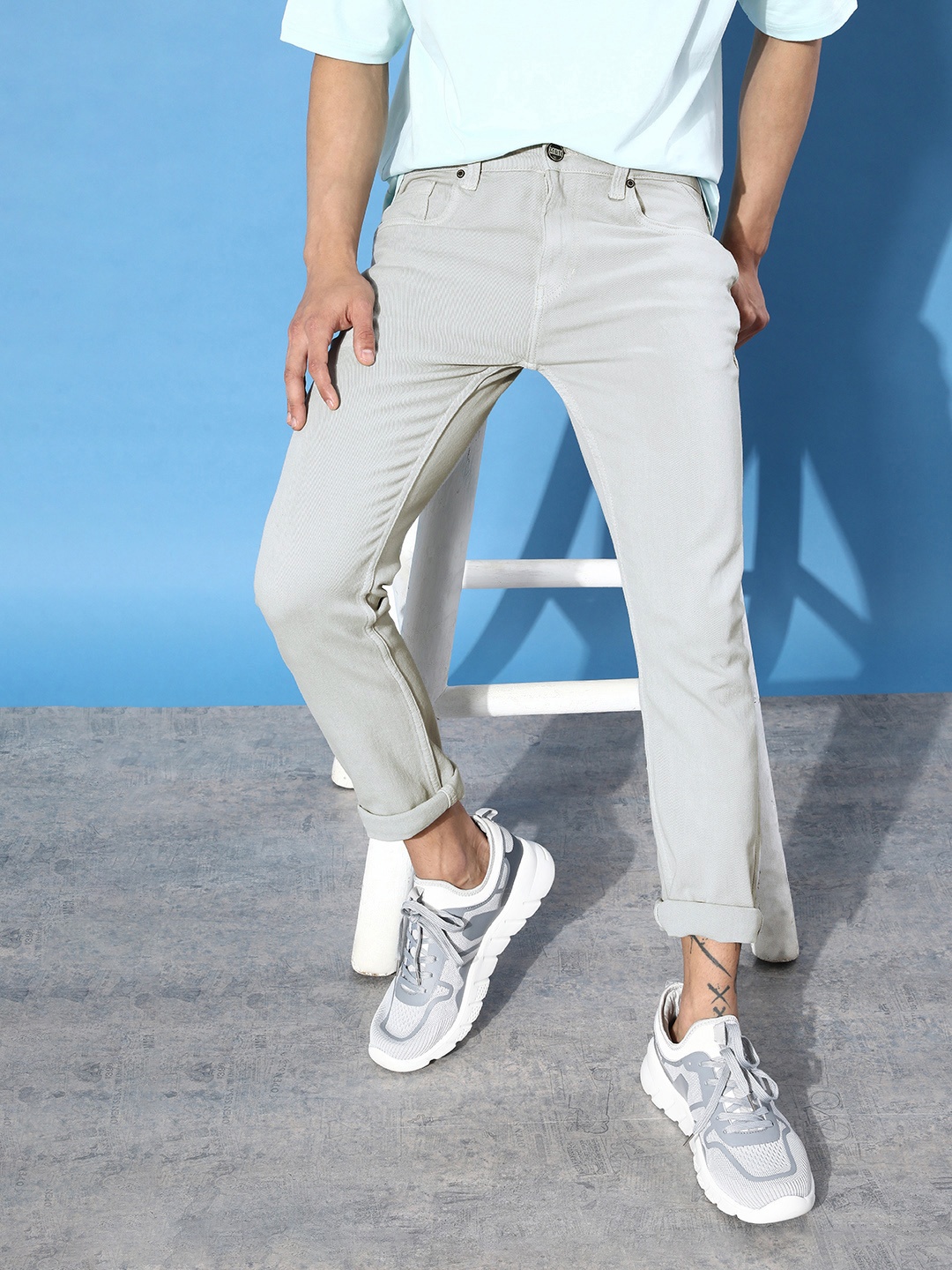 Mast & Harbour Men Dusty Grey Skinny Fit Stretchable Back to College Urban Denim Jeans
Mast & Harbour Men Dusty Grey Skinny Fit Stretchable Back to College Urban Denim Jeans