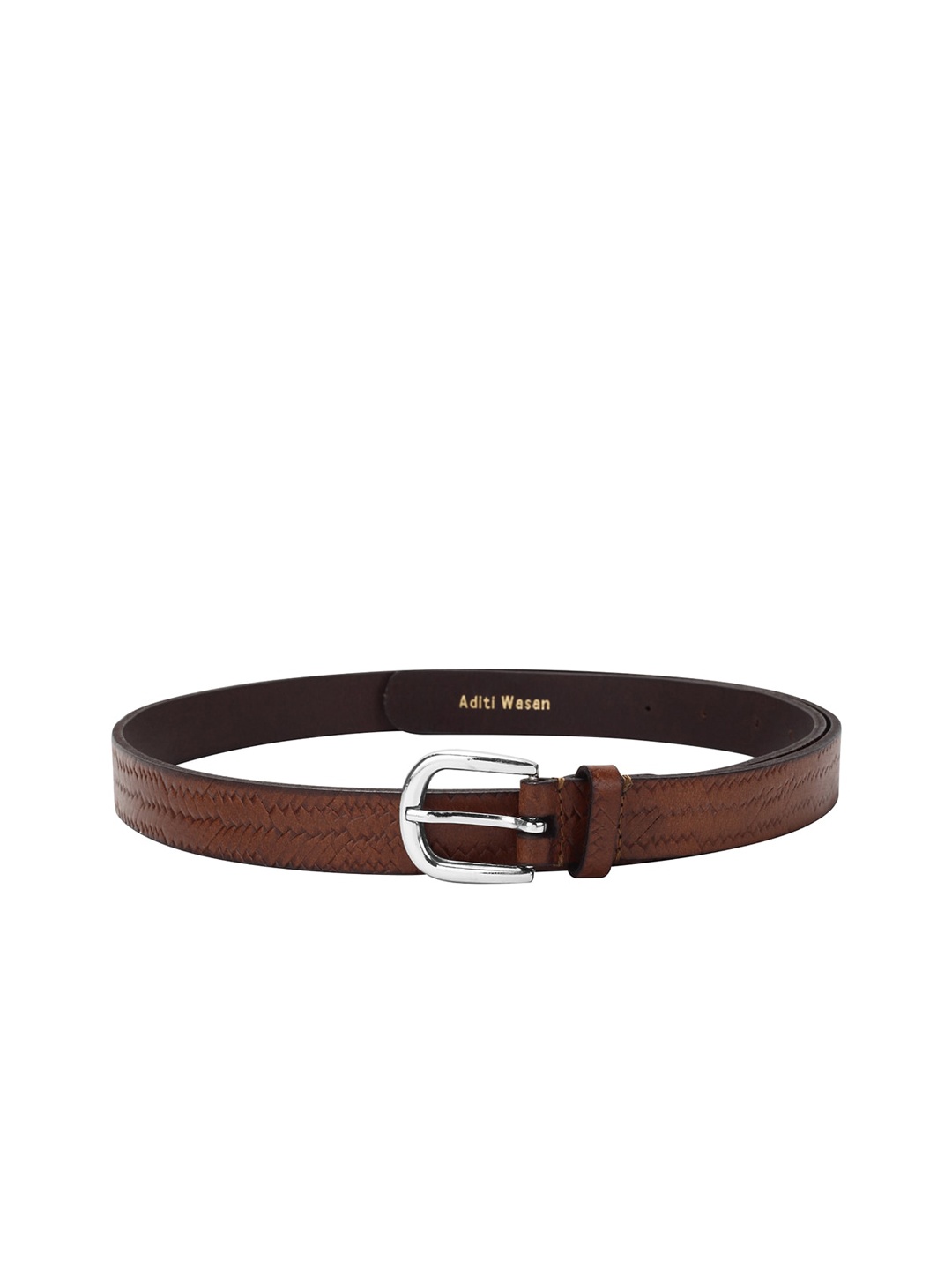 Aditi Wasan Women Brown Leather Formal Belt