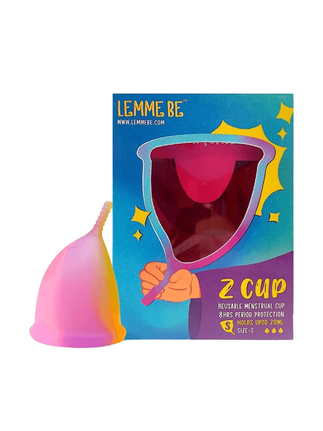 LEMME BE Rainbow Ultra Soft & Rash Free Reusable Menstrual Z Cup - Small 20 ml, Pink
LEMME BE Rainbow Ultra Soft & Rash Free Reusable Menstrual Z Cup - Small 20 ml, Pink