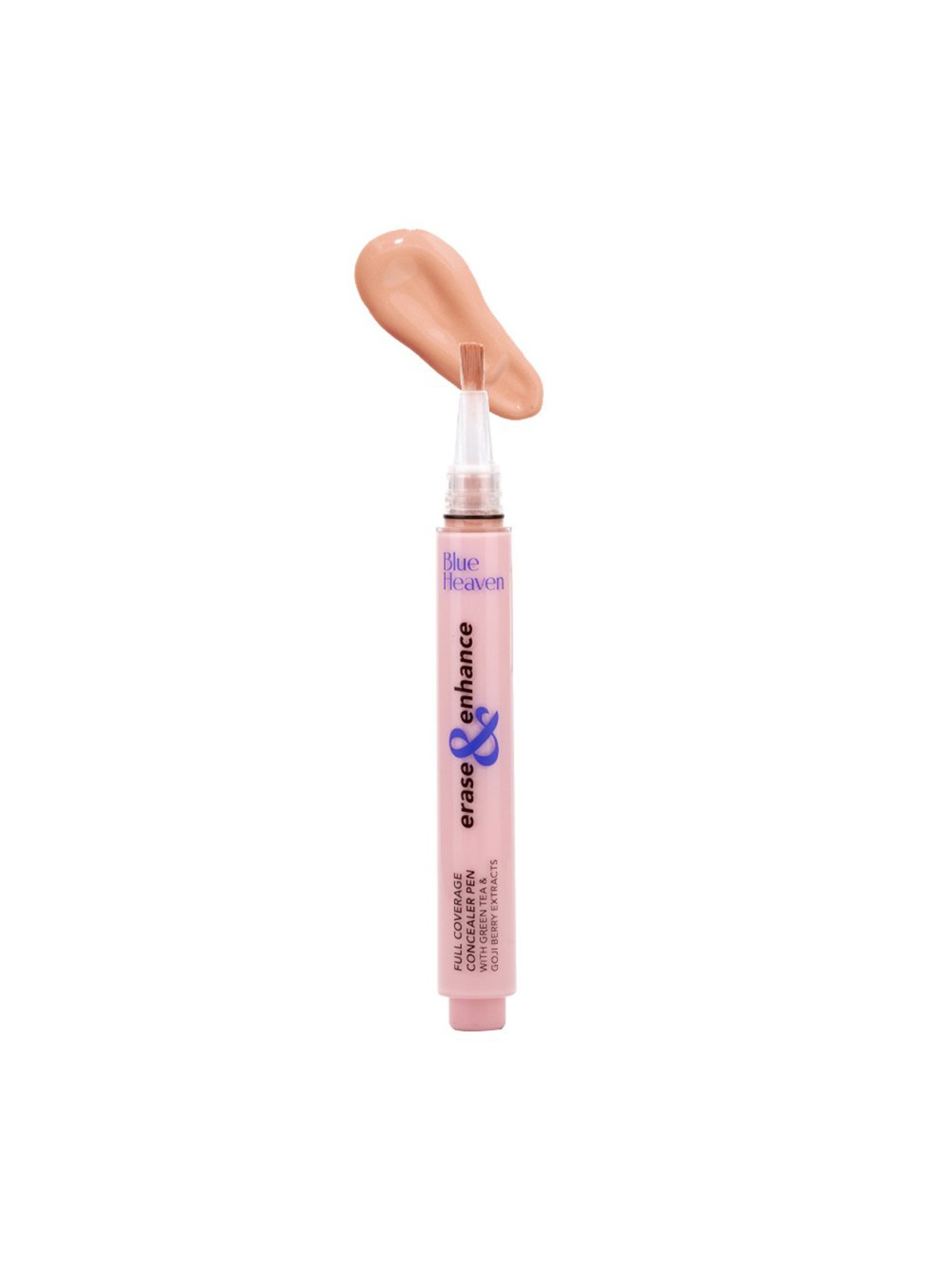 Blue Heaven Erase & Enhance Full Coverage Concealer Pen with Green Tea 2 ml - Peach, Nude
Blue Heaven Erase & Enhance Full Coverage Concealer Pen with Green Tea 2 ml - Peach, Nude