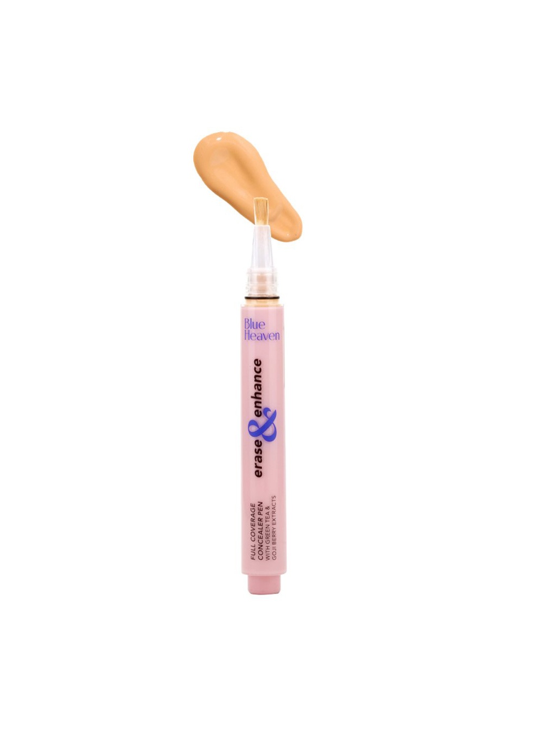 Blue Heaven Erase & Enhance Full Coverage Concealer Pen with Green Tea 2 ml - Cream, Nude
Blue Heaven Erase & Enhance Full Coverage Concealer Pen with Green Tea 2 ml - Cream, Nude