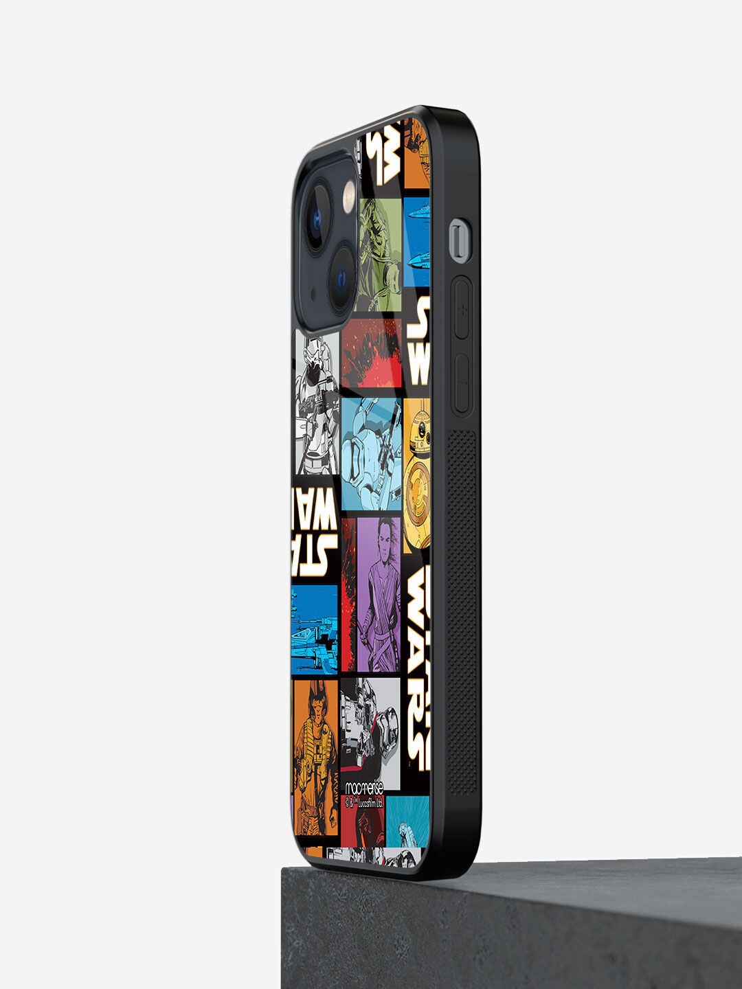 macmerise Black Printed The Force Awakens iPhone 13 Mini Back Case