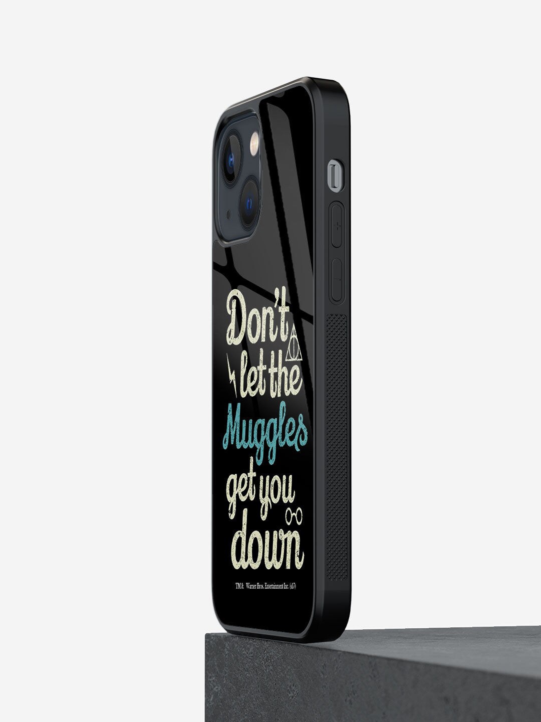 macmerise Black Printed Muggle Theory iPhone 13 Back Case