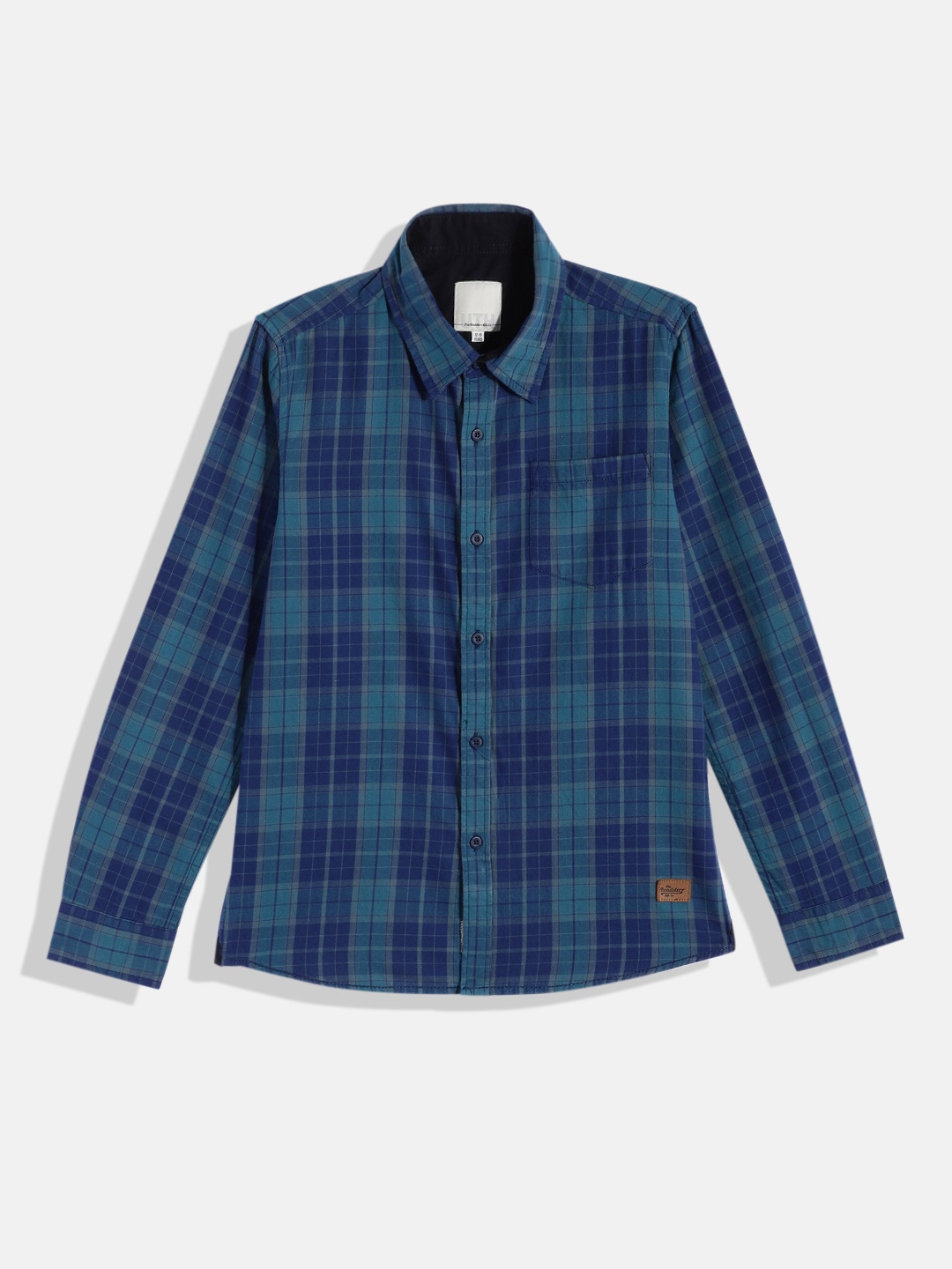 UTH by Roadster Teen Boys Navy Blue & Charcoal Pure Cotton Comfort Tartan Checked Casual Shirt
UTH by Roadster Teen Boys Navy Blue & Charcoal Pure Cotton Comfort Tartan Checked Casual Shirt